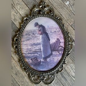 Vintage antique convex bubble frame